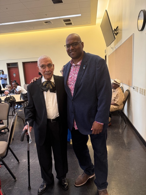 Cedric with community elder